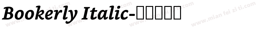 Bookerly Italic字体转换